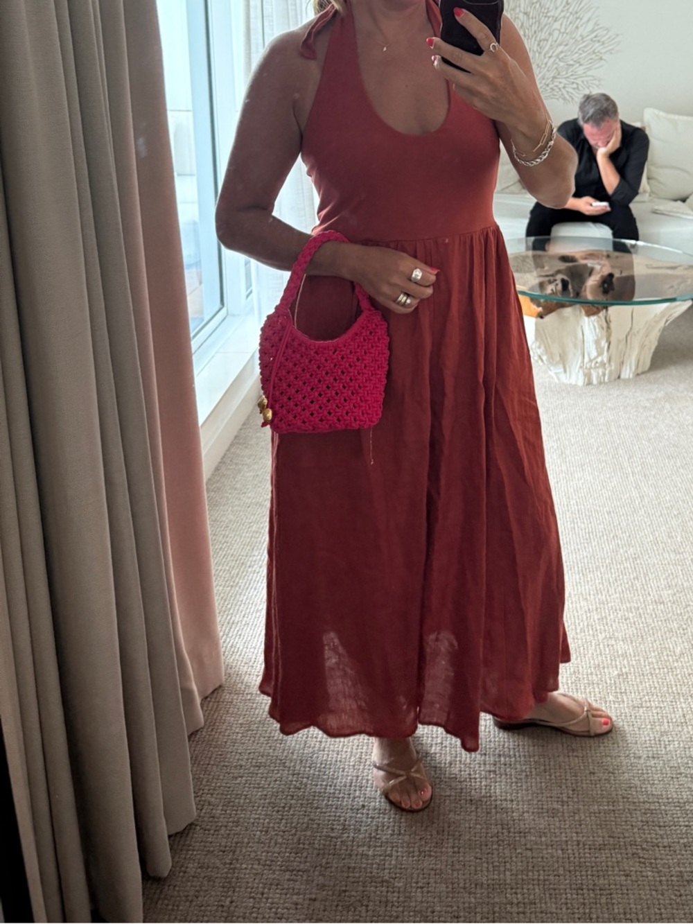 J. Crew Terracotta Sleeveless Dress